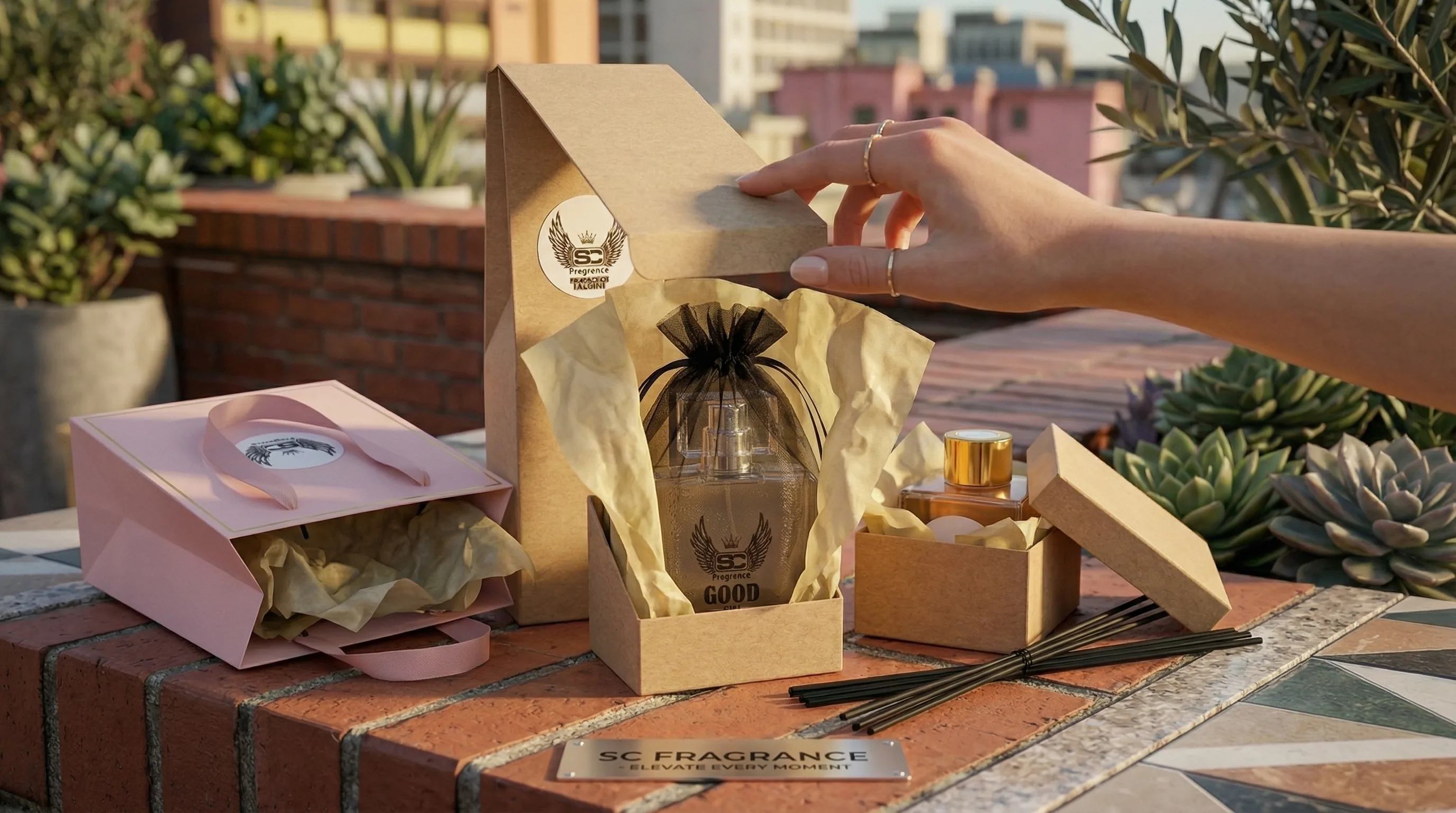 Gift-ready SC Fragrance packaging